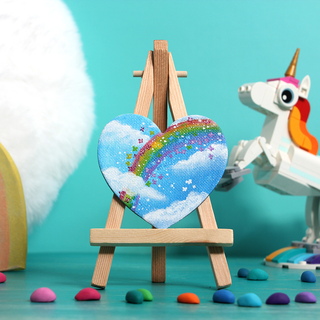 Regenbogen: 7x7,5 cm - 14 EUR